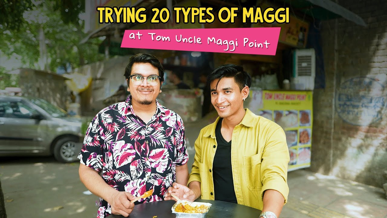 Trying 20 Types Of Maggi At Tom Uncle's Maggi Point | Ok Tested