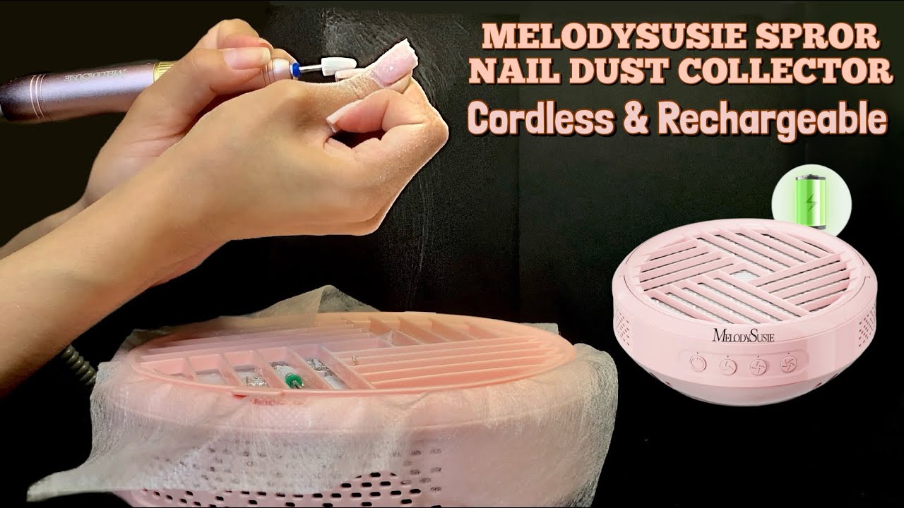 NEW MELODYSUSIE SPorR NAIL DUST COLLECTOR CORDLESS & RECHARGEABLE 🦋✨||  POLYGEL SOAKOFF