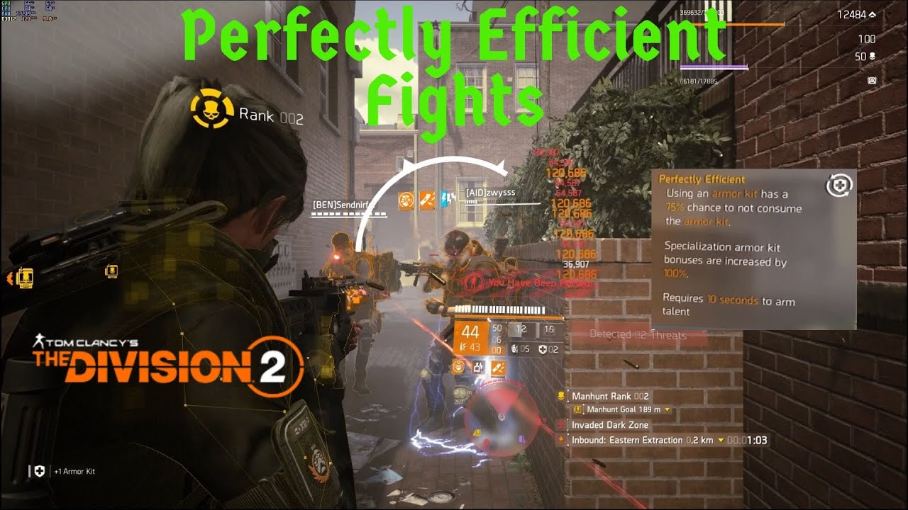 The Division 2 TU18.2 Perfectly Efficient Fights. Dark Zone PvP