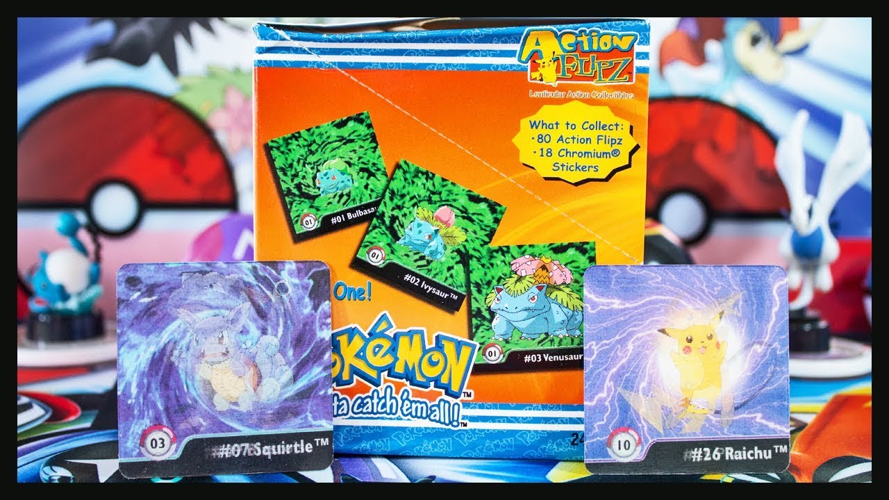 The Final Pokemon Packs From Vintage 1999 Action Flipz Booster Box!