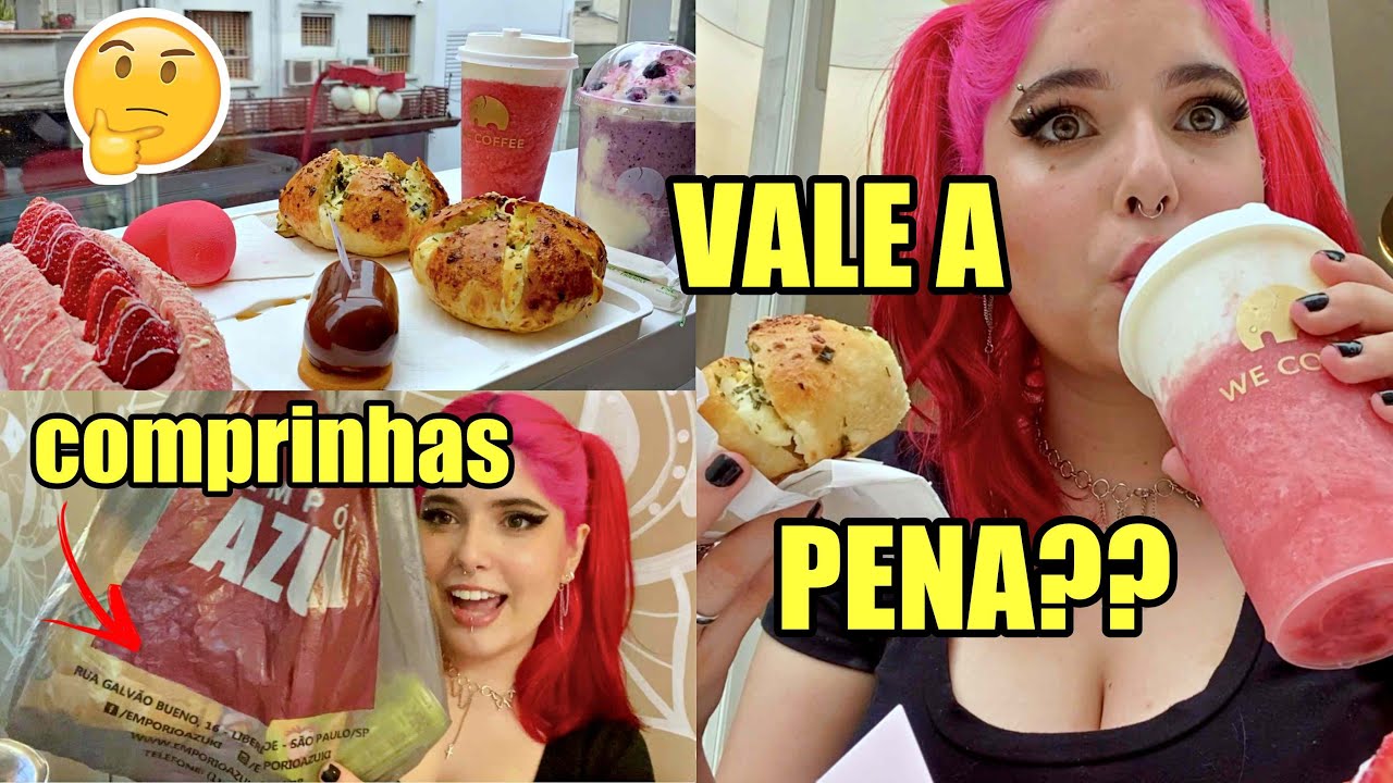 FINALMENTE FUI NO WE COFFEE, COMPRINHAS E QUASE M0RR1 COMENDO MIOJO