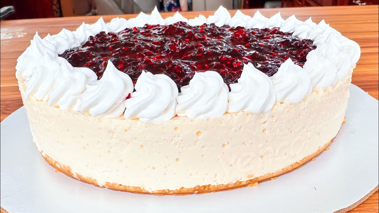CHESSECAKE SIN HORNO! Bien cremosito y delicioso! #postrefacilparanavidad