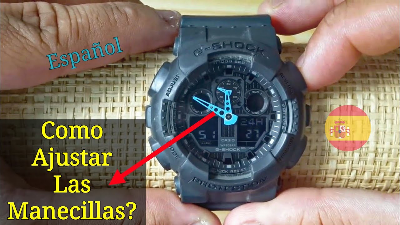 Casio G-Shock | Cómo Configurar Las Manecillas (Agujas) del Reloj? (Ajustar Hora Analógico)