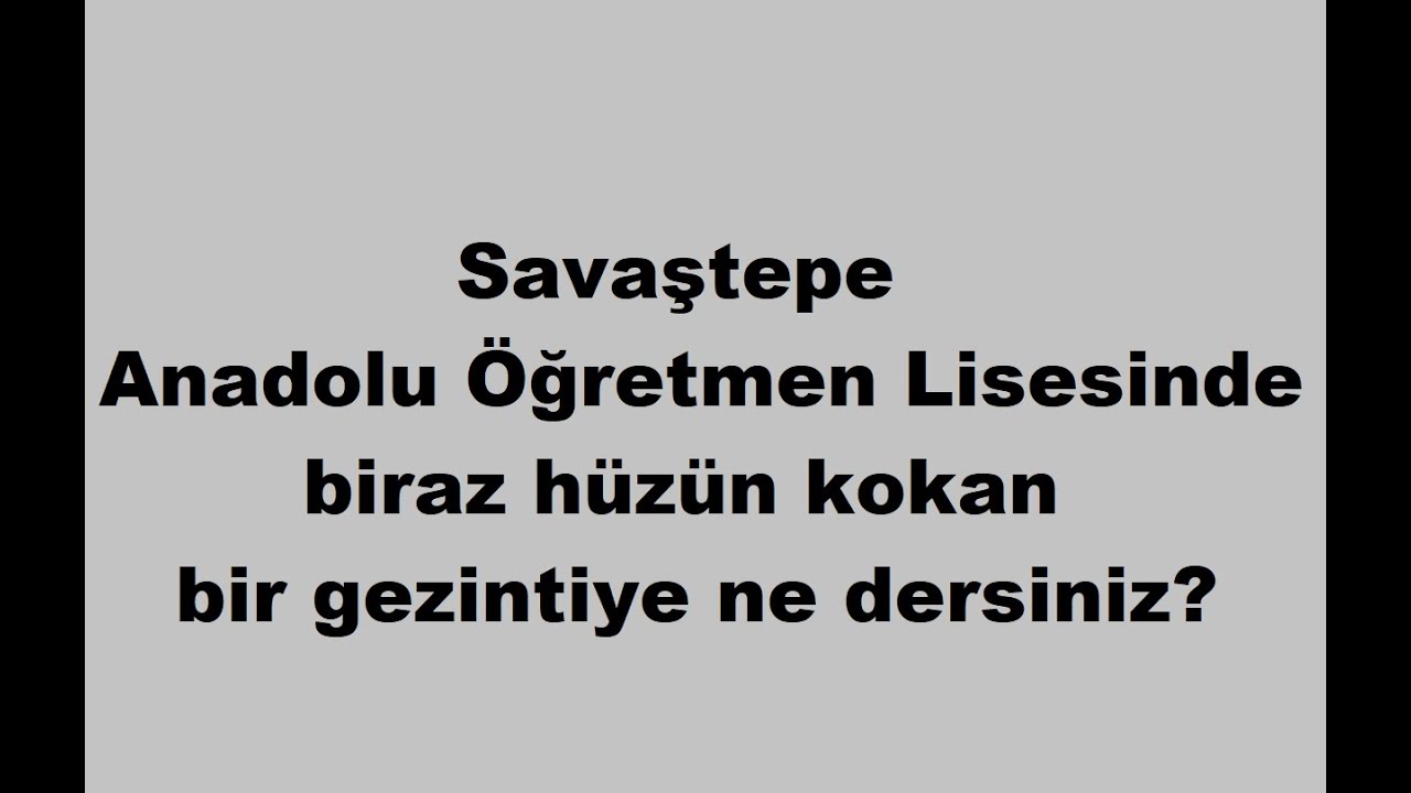 02.07.2022 Savaştepe Anadolu Öğretmen Lisesinin hüzünlü vedasına hep birlikte tanıklık edelim mi?