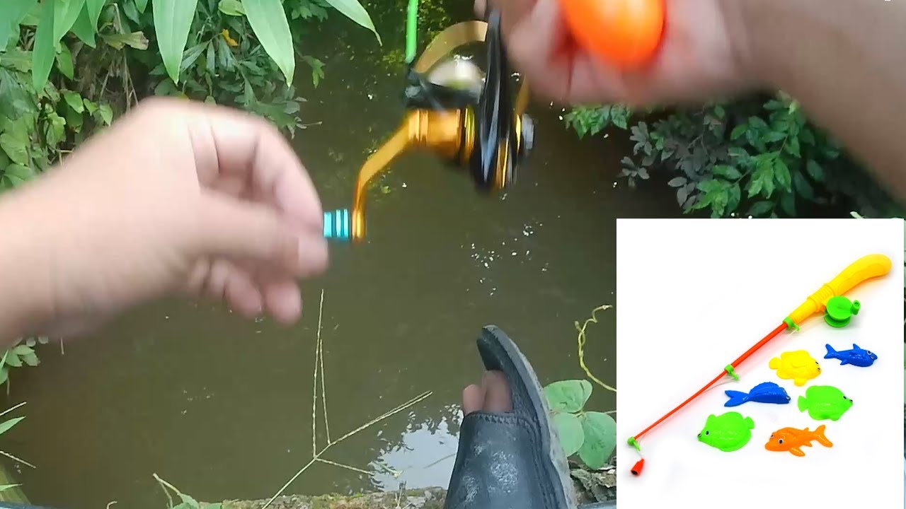 I use toy as fishing rod