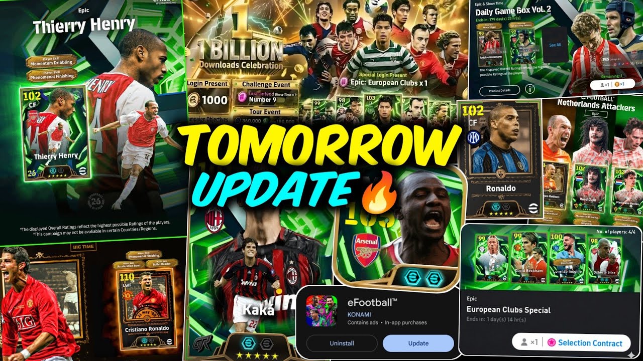 Последнее обновление eFootball 2026&trade; 🤯 Новые награды, бесплатное время просмотра и новая кампания...