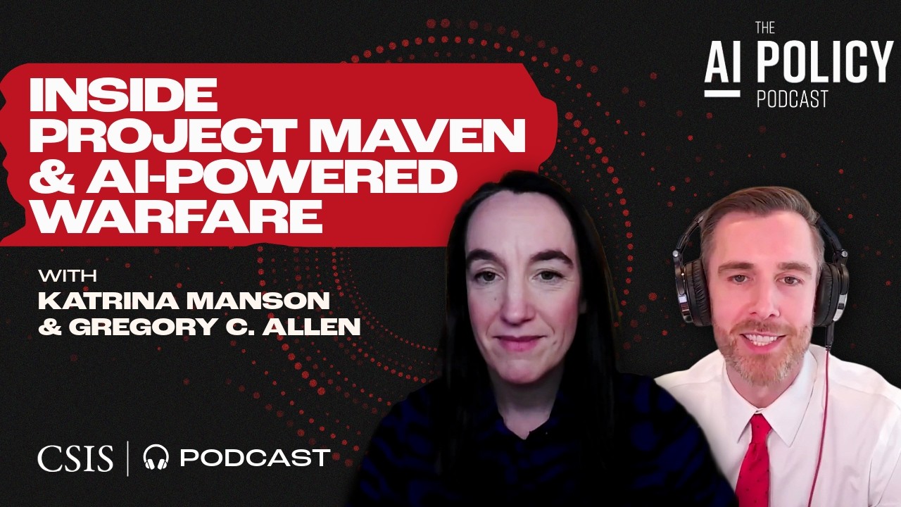 Взгляд изнутри на проект Maven и войну на основе искусственного интеллекта с Катриной Мэнсон.