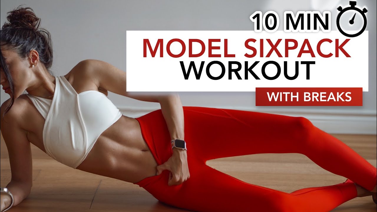 10-МИННАЯ ТРЕНИРОВКА МОДЕЛЬ 6PACK (с перерывами) | Тонкая талия и подтянутый пресс | Eylem Abaci