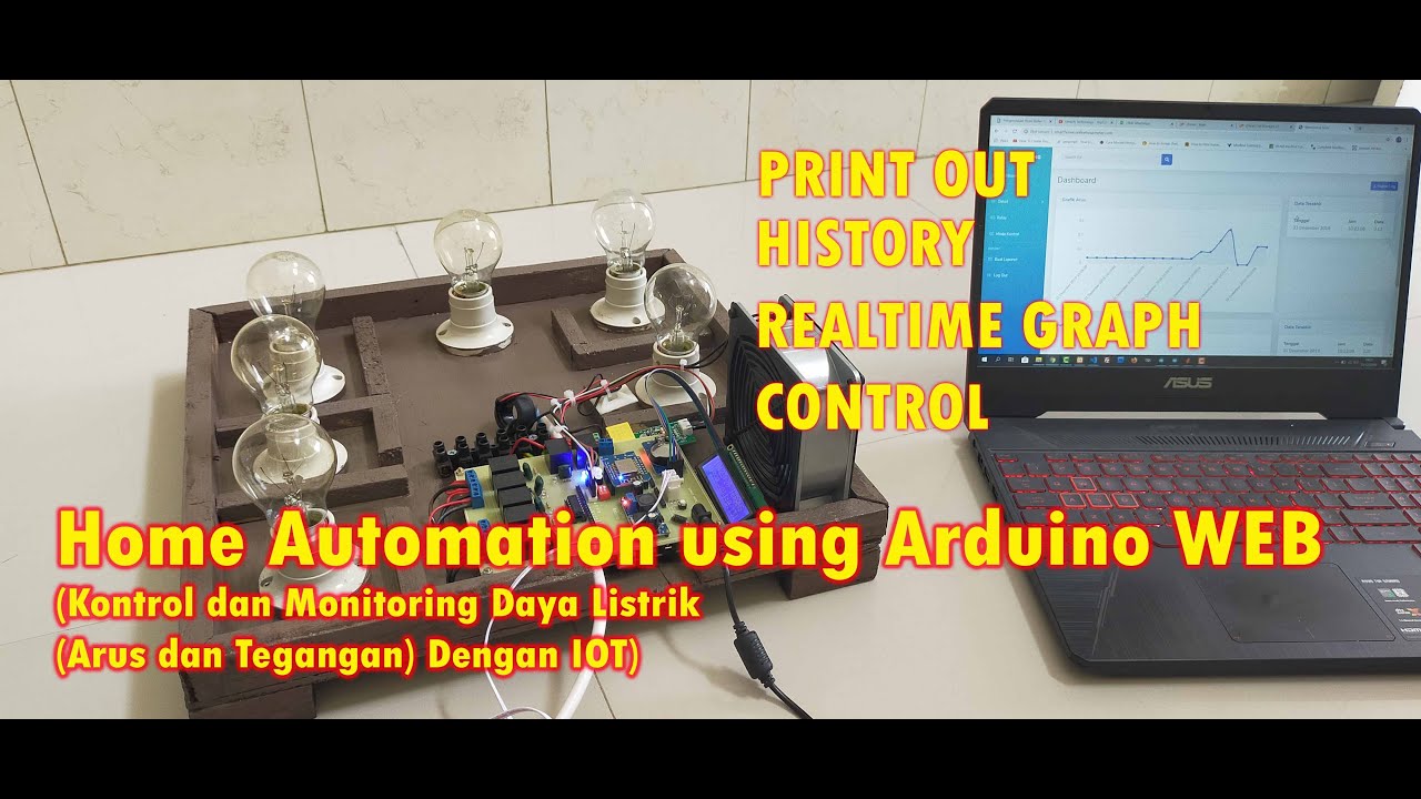 Home Automation using Arduino (Kontrol dan Monitoring Daya Listrik (Arus dan Tegangan) Dengan IOT)