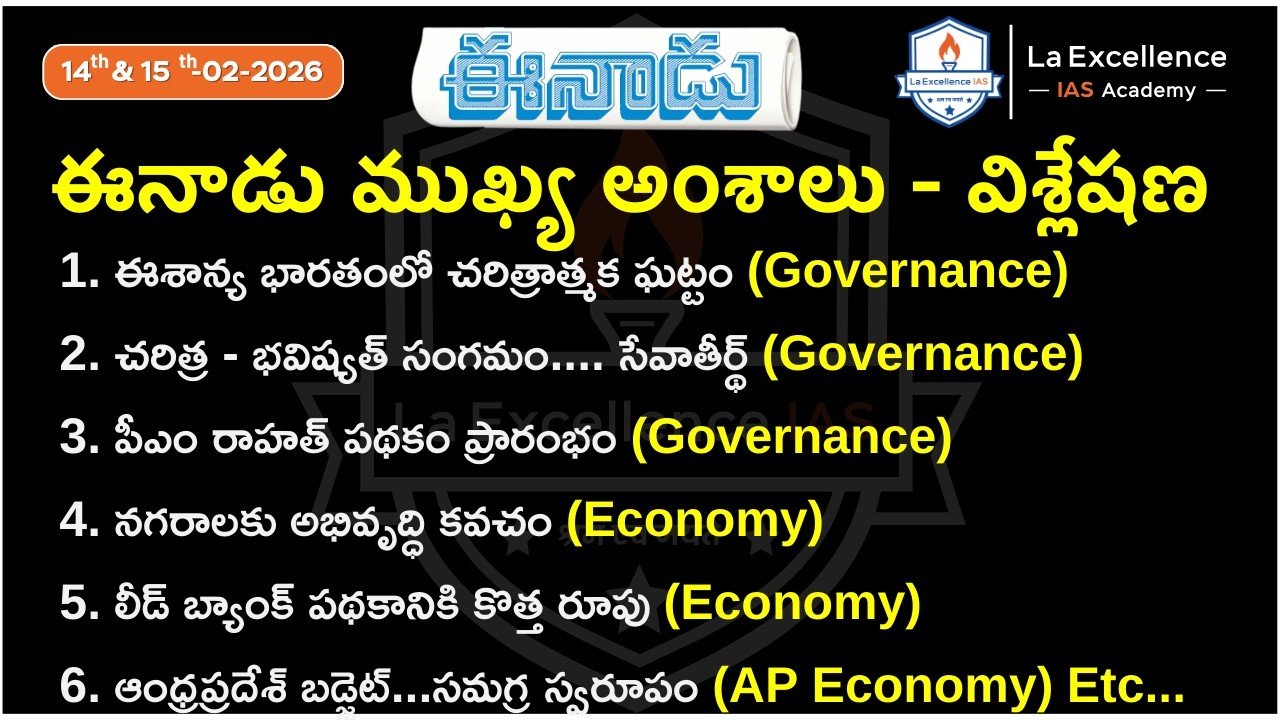 Eenadu News Analysis  #appsc #tgpsc #upsc Best IAS coaching in Hyderabad - Best UPSC Coaching