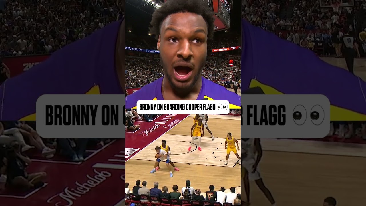 Bronny on guarding Cooper Flagg 👀