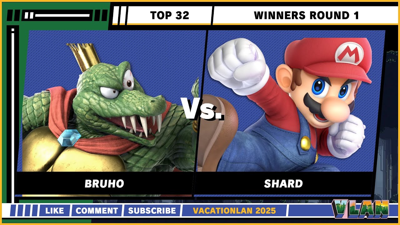 VacationLAN 2025 - Top 32 - Bruho (King K. Rool) VS Shard (Mario) - Super Smash Bros. Ultimate