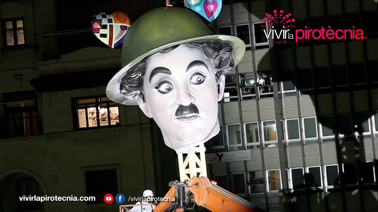 Fallas Valencia 2026, Subida Cabeza Chaplin Falla Municipal 2026, Piromusical, 12 Marzo, Alpujarreña