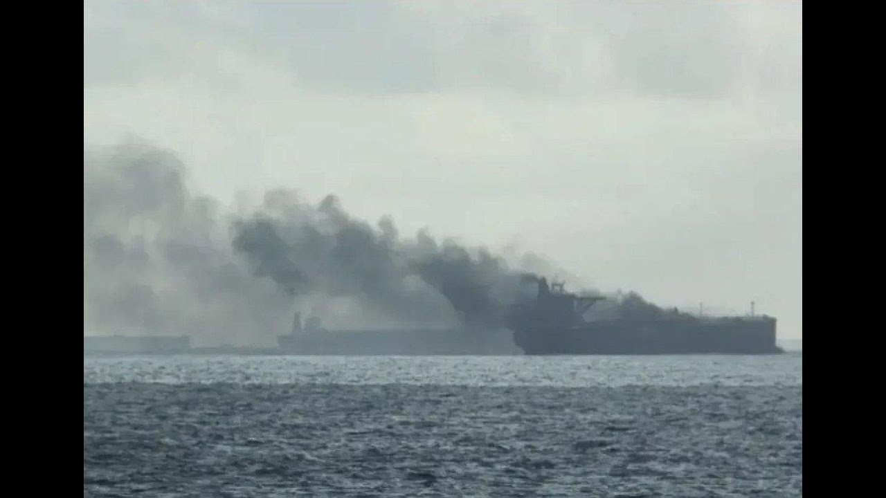Ukraine Attacks Russian Shadow Fleet Tanker ELBUS With Drones in the Black Sea!