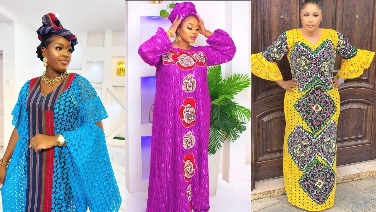 Ankara & Lace Combination Styles | Most Beautiful and Unique Boubou and Kaftan Styles 2023