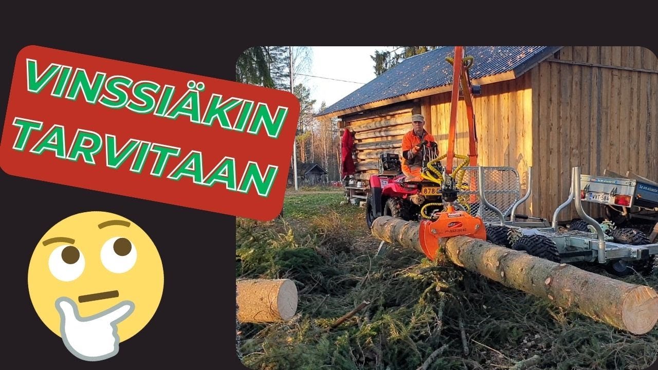 Laitetaan Robota mönkijän puunajokärry kunnon koitoksiin -Loppu arvio
