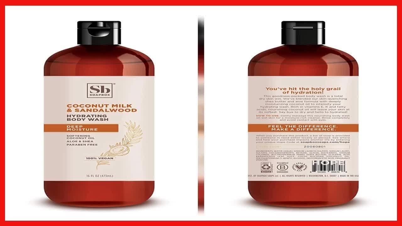 Soapbox Coconut Milk & Sandalwood Body Wash - 16 fl oz - GPA Shop
