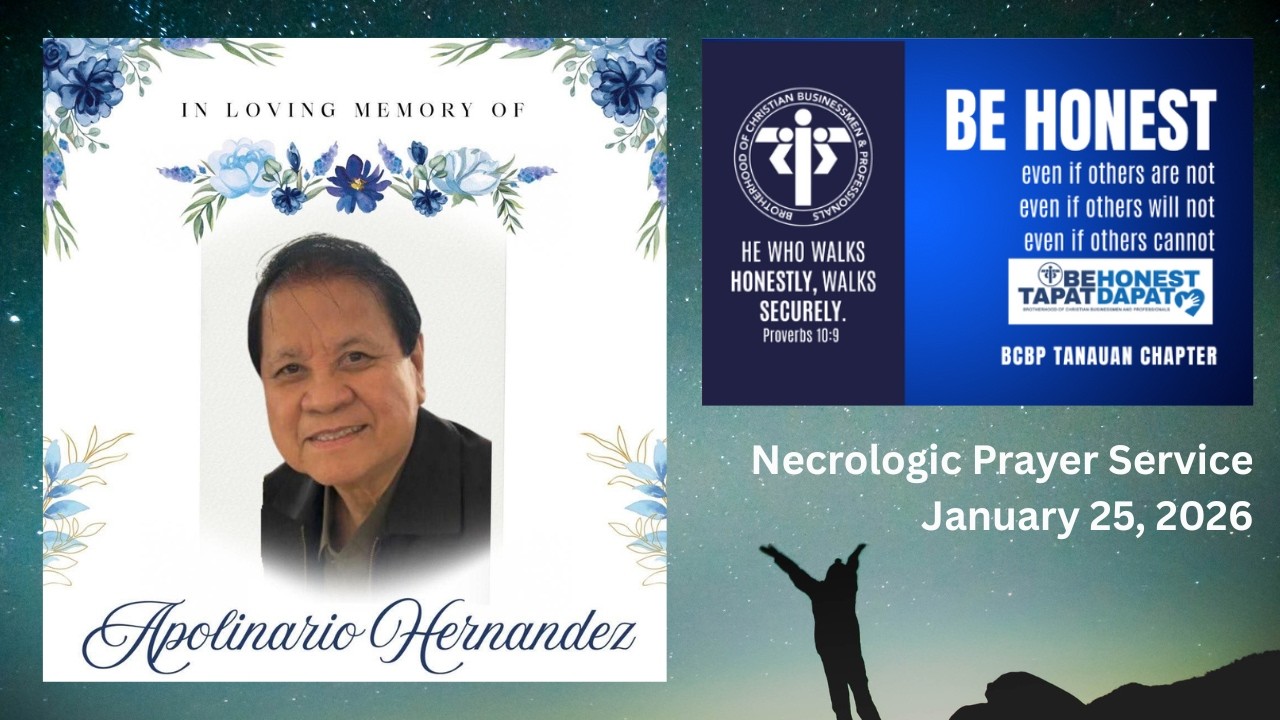 2026-01-25 | Necrologic Prayer Service | BCBP Tanauan
