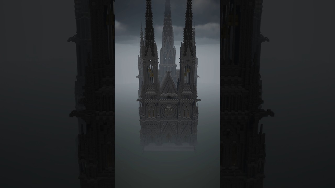 Cologne Cathedral🌕 #minecraft #minecraftshorts #shorts #timelapse #colognecathedral
