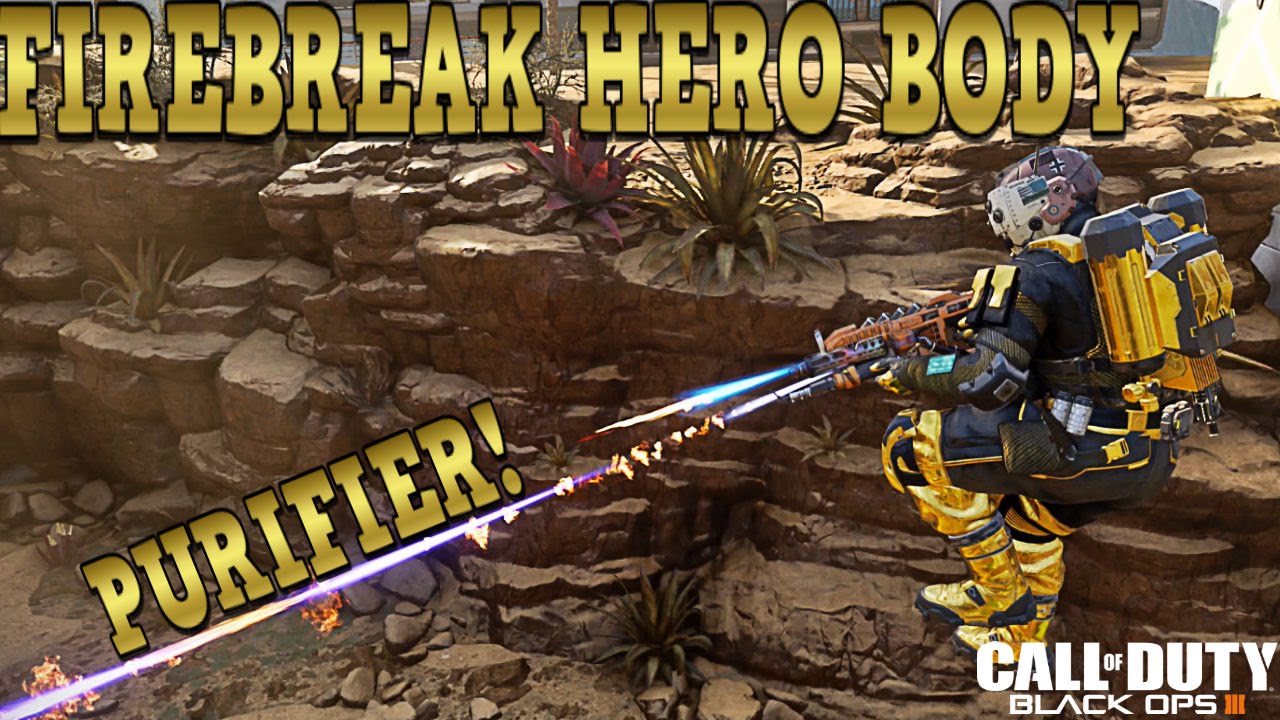 Black ops 3 FIREBREAK HERO challenges! | Purifier HERO body armour walkthrough!