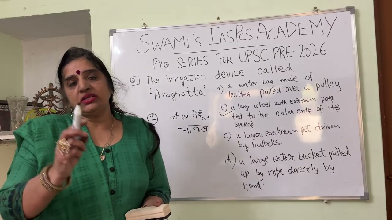 Daily MCQ series UPSC PYQ by SWAMI IAS PCS ACADEMY MEERUT - Babita Sharma 
