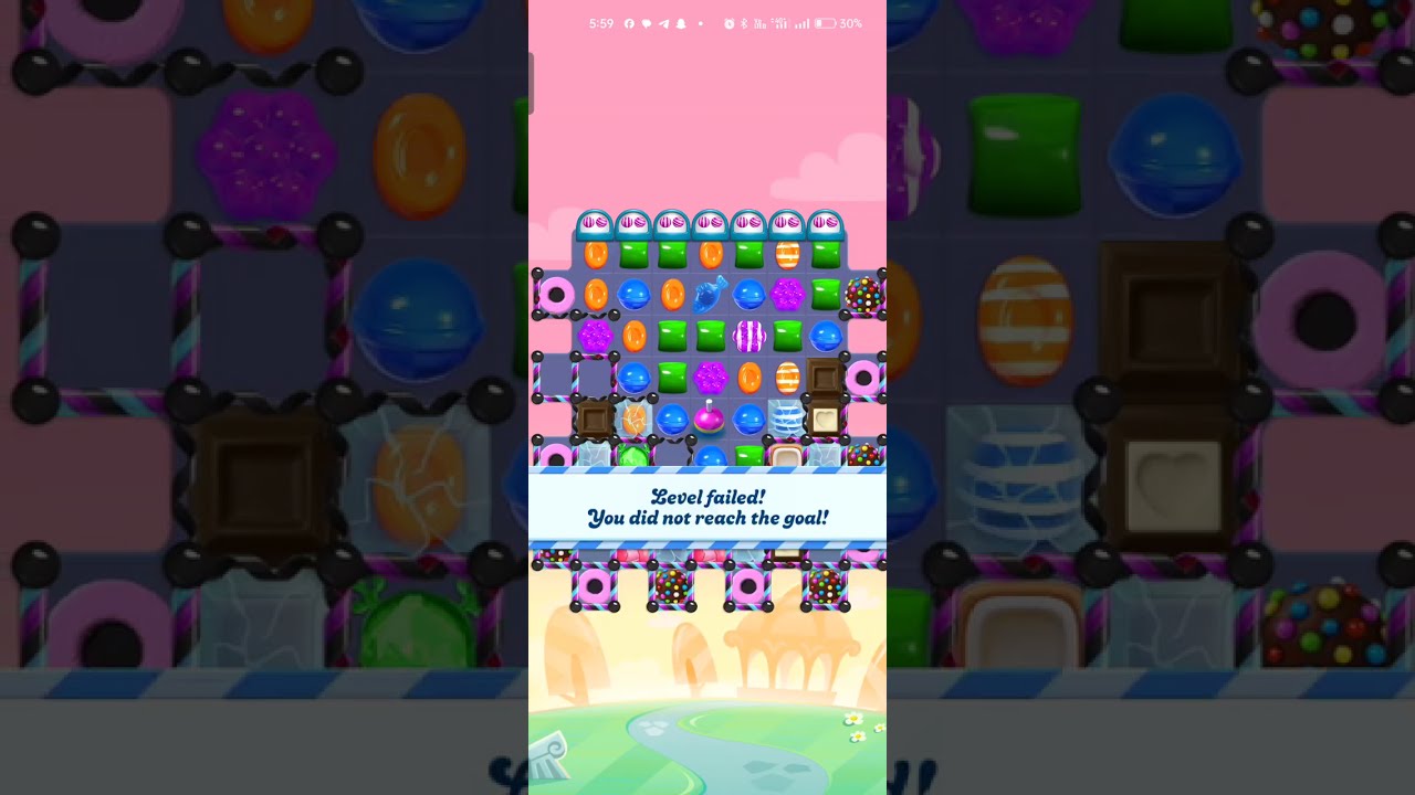Candy Crush level 8194 failed 3