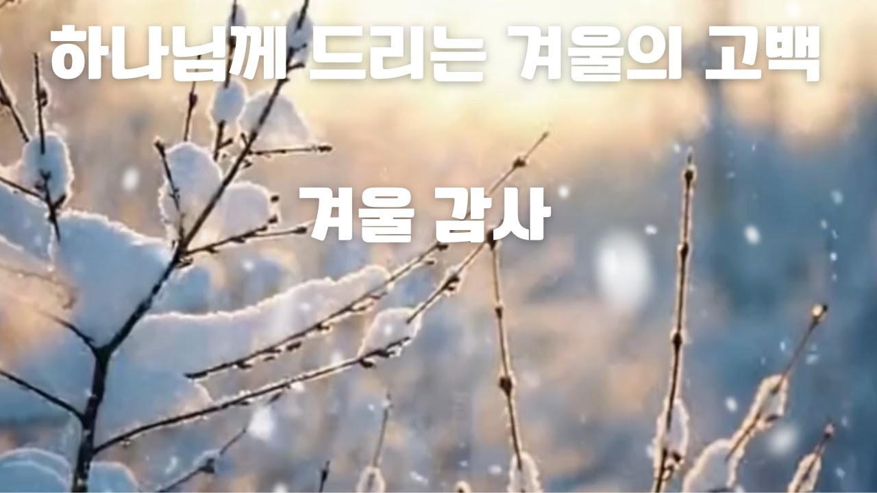겨울 감사 | 겨울을 지나며 드리는 감사의 노래#겨울감사, #감사찬양, #겨울찬양, #묵상찬양, #기독교음악, #LifeWaterStudio