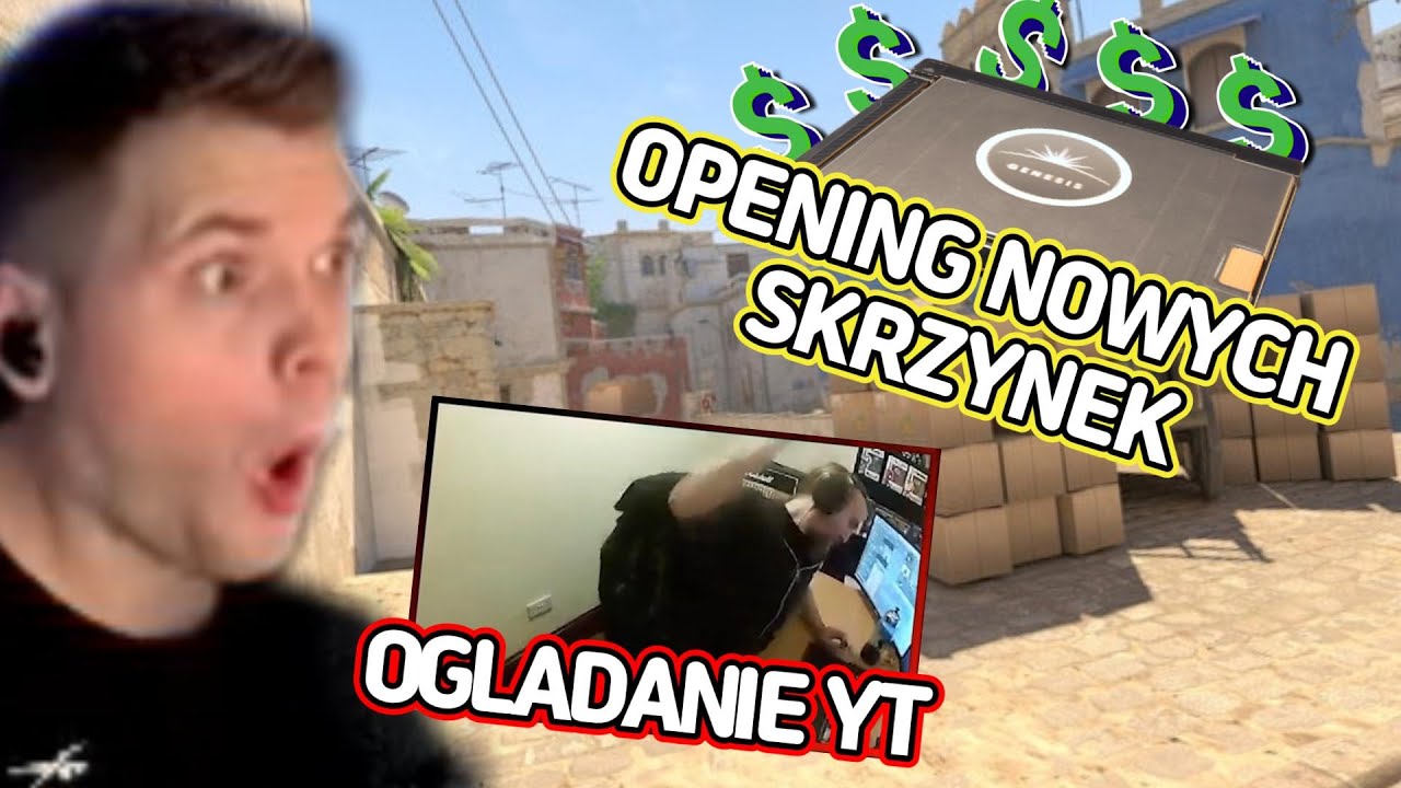 GUCIO | OPENING NOWYCH SKRZYNEK | OGLĄDANIE KOMPILACJI RAGE'Y | CS2