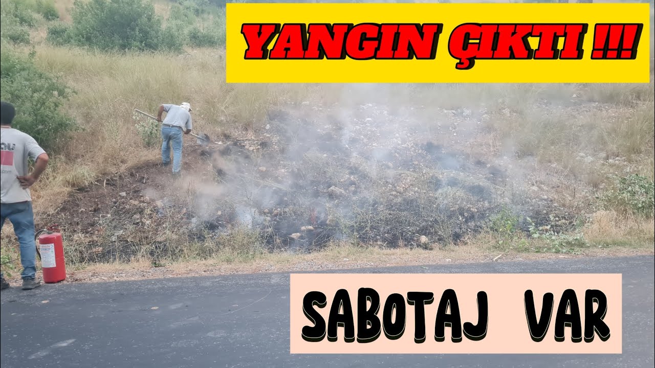 KÖYÜMÜZ'DE YANGIN ÇIKTI BİRÇOK YERDE/(dikkat yangın mevsimi)