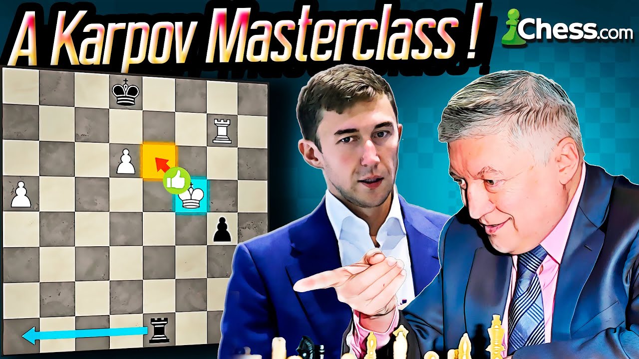 Karpov (Age 70) Defeats Karjakin In Epic Endgame!
