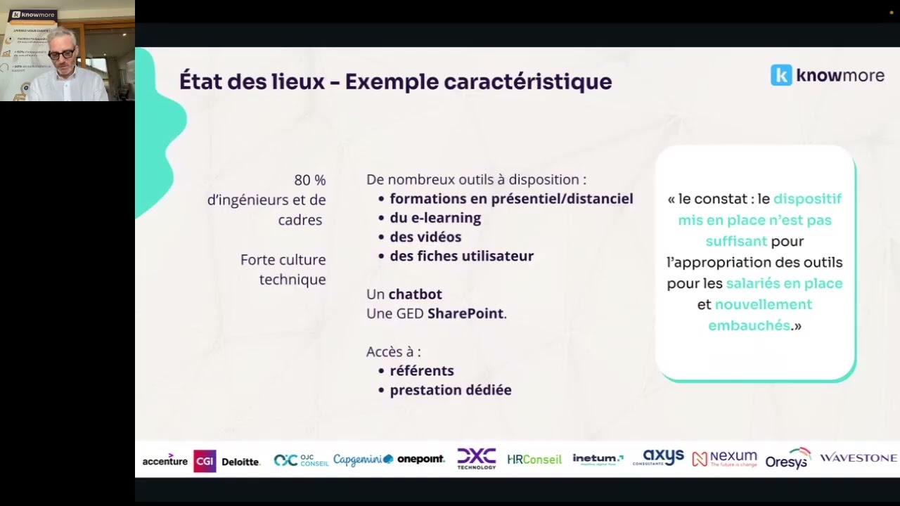 Présentation de Knowmore - Solutions d'Adoption Digitale