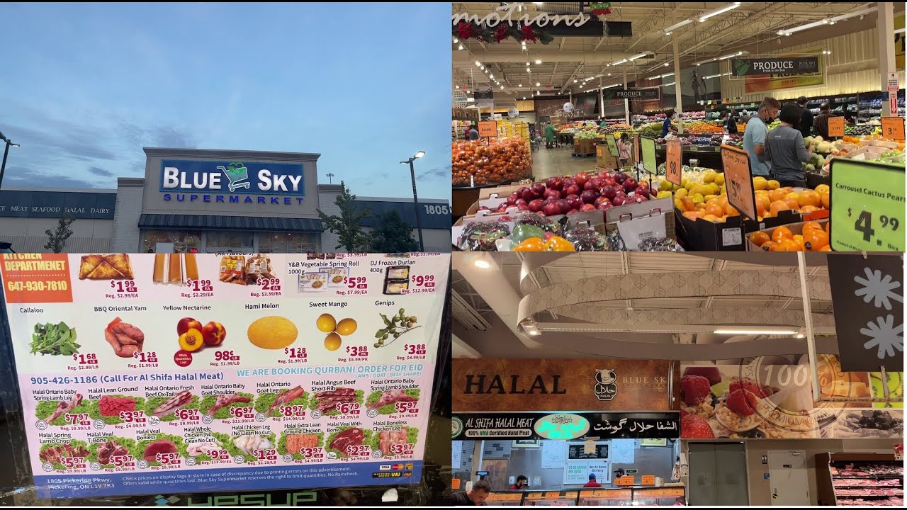 Blue Sky || Largest Asian Supermarket Pickering Ontario Canada