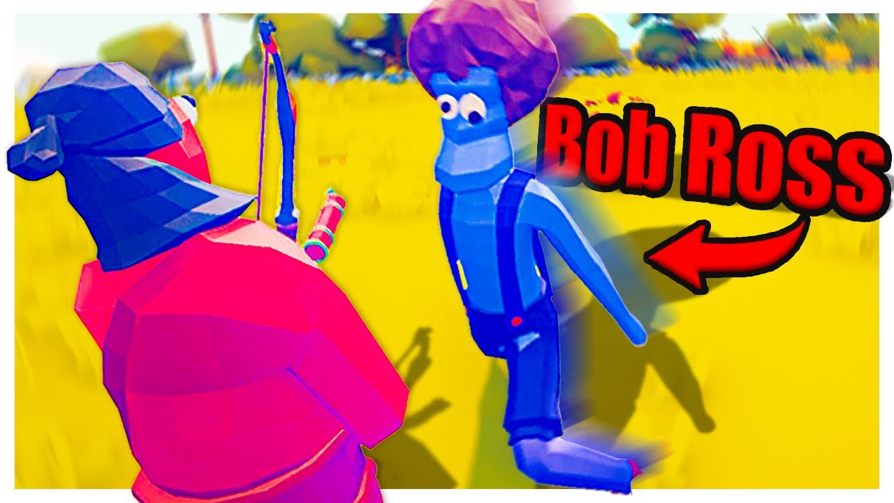 Bob Ross just murdered me... in Totally Accurate Battle Simulator