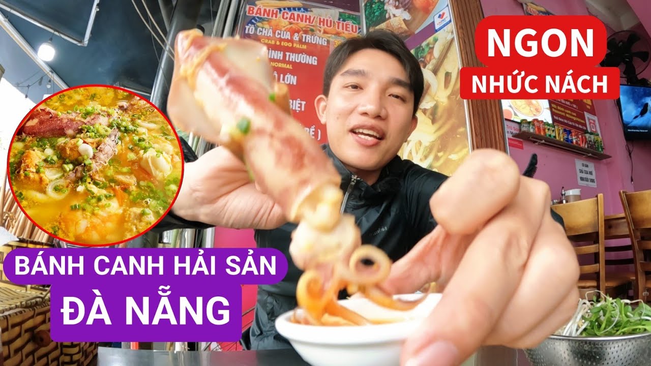 Bánh canh hải sản ngon nhức nách tại trung tâm THÀNH PHỐ ĐÀ NẴNG | EM QUÍ MIỀN TRUNG