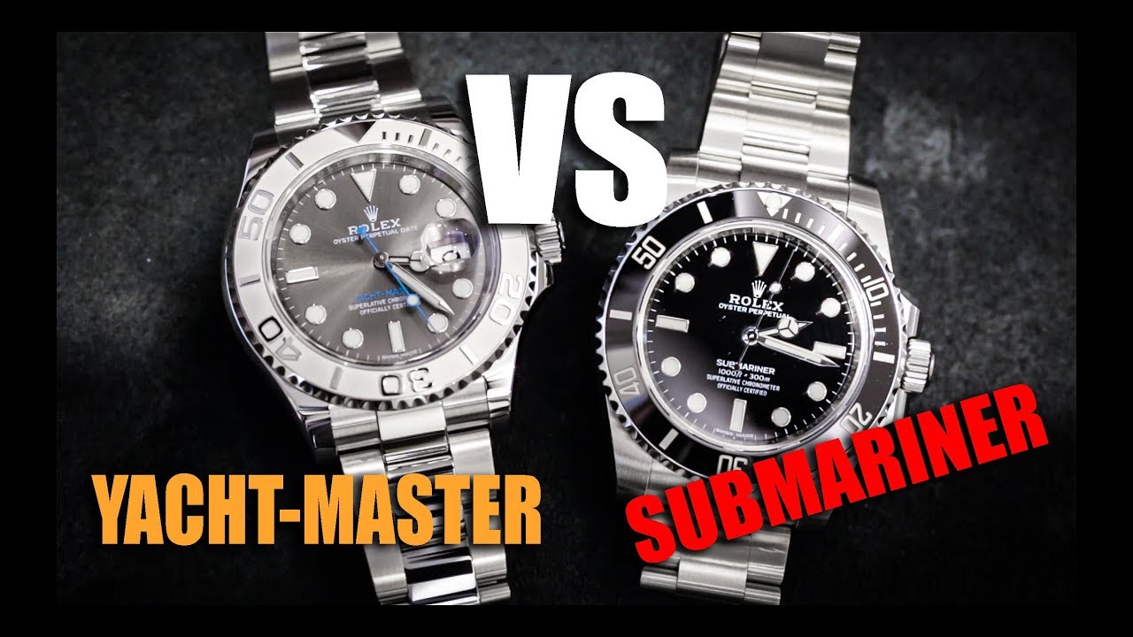 Rolex Yacht-Master против Submariner