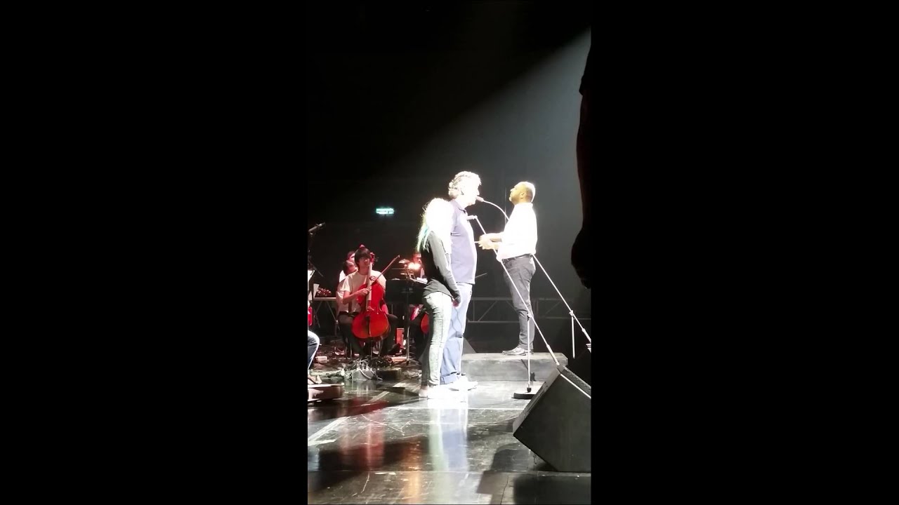 Jackie Evancho and Andrea Bocelli - Con Te Patiro Rehearsal - Thailand 4/2015