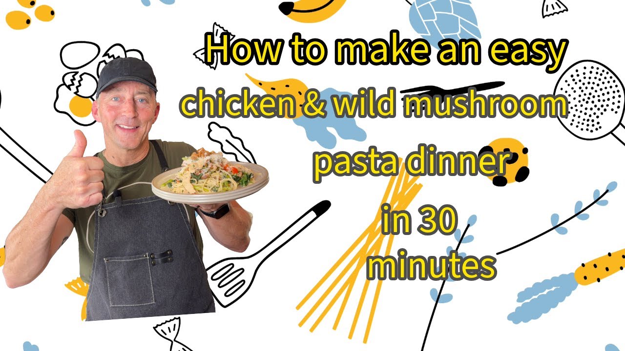 How to make a creamy wild chanterelle mushroom & chicken pasta dish.