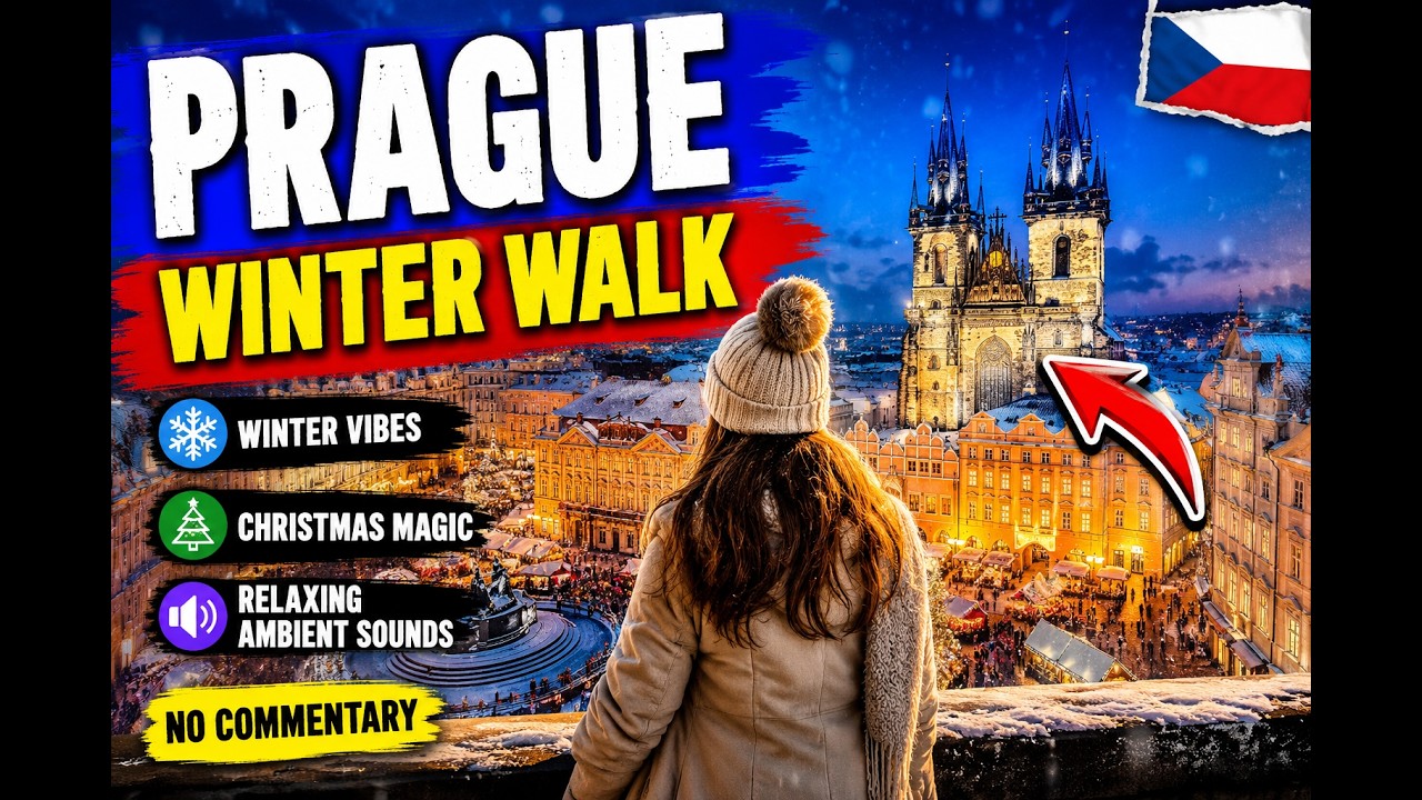 Prague Winter Walking Tour | Old Town | Cozy Vibes | Christmas Markets 2025
