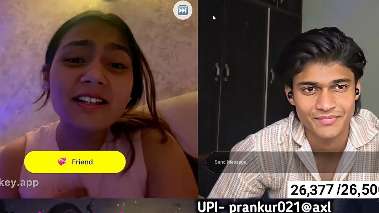 Naughty Talk 🤭🥵 Cute Girl And Her Stepmom 🥰 | Monkey Chat Videos #monkey #ometv #omegle #live #love