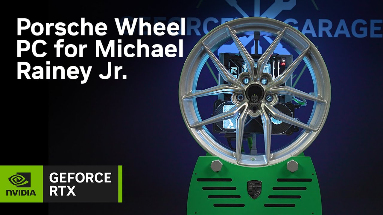 GeForce Garage - Porsche Wheel PC for Michael Rainey Jr.