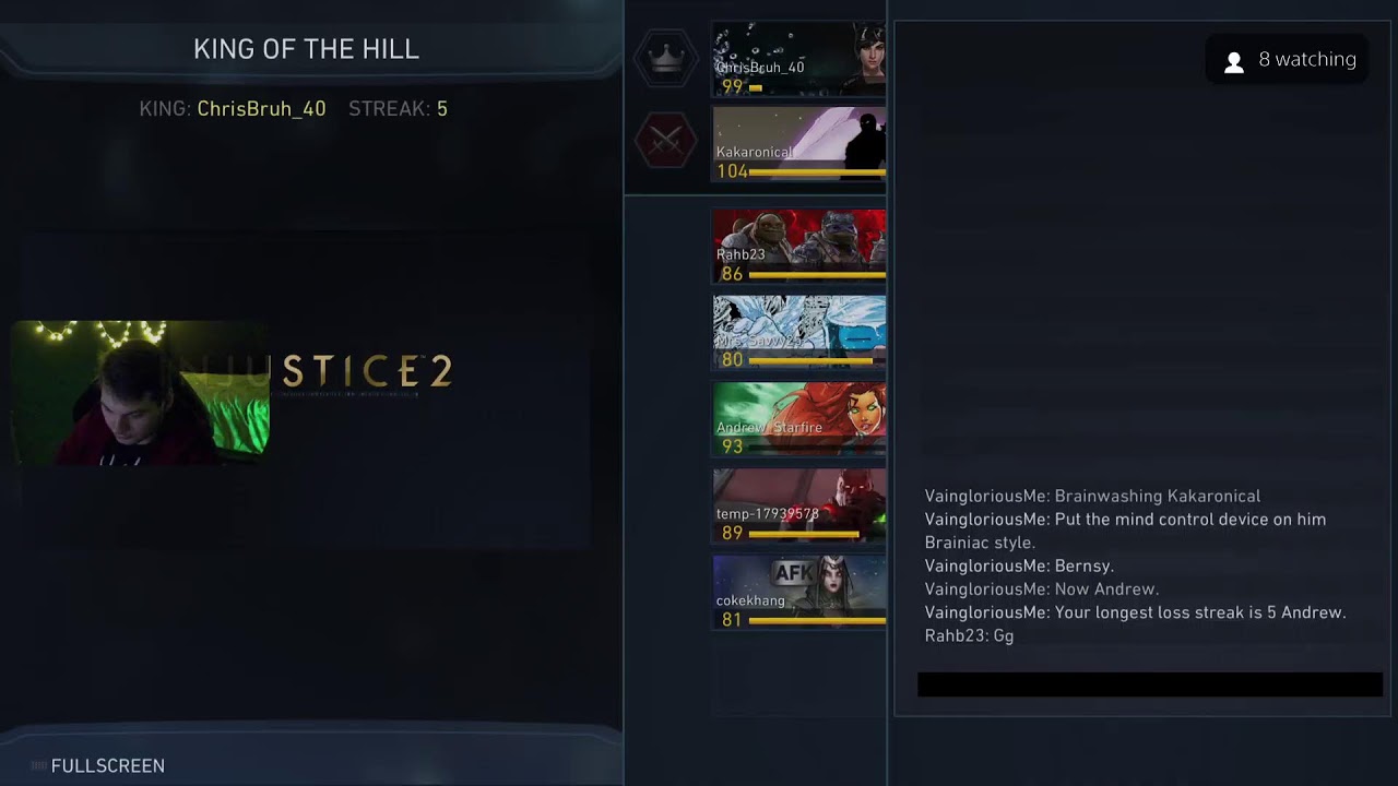 Injustice 2 legendary grind then online koth matches pt 80