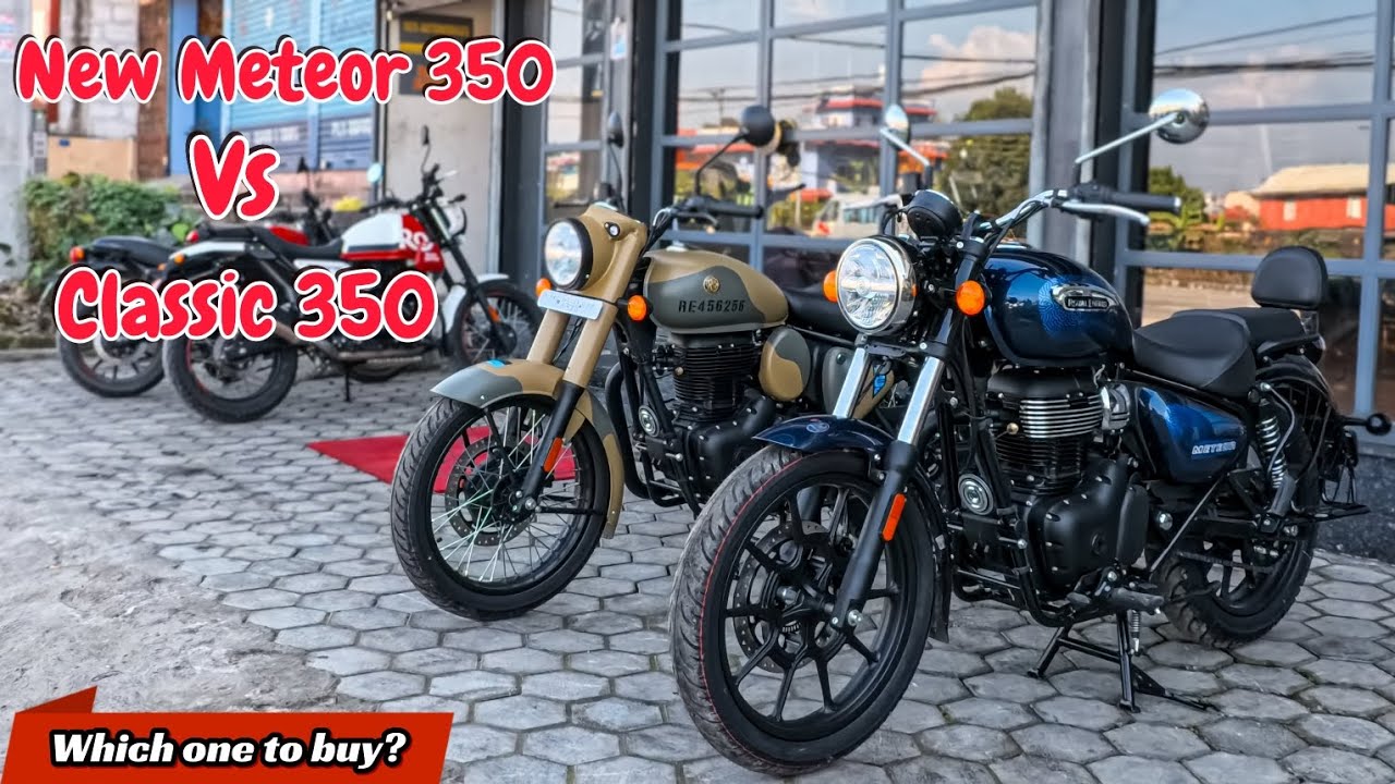 Royal enfield meteor350 vs Classic 350🔥| Royal Enfield Bike review.
