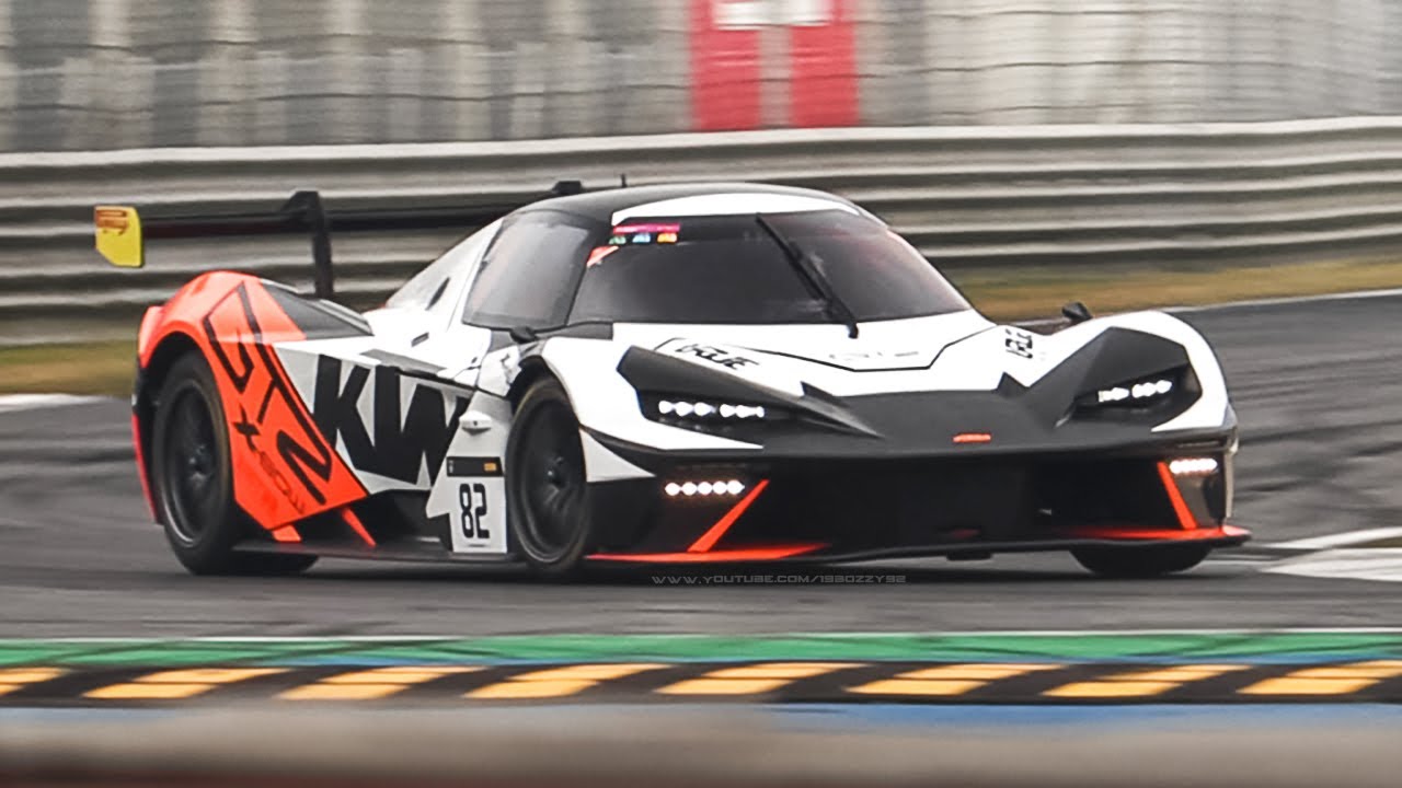 2021 KTM X-Bow GTX/GT2 Testing on Track w/ Lovely Audi Turbo 5-Cylinder Sound!