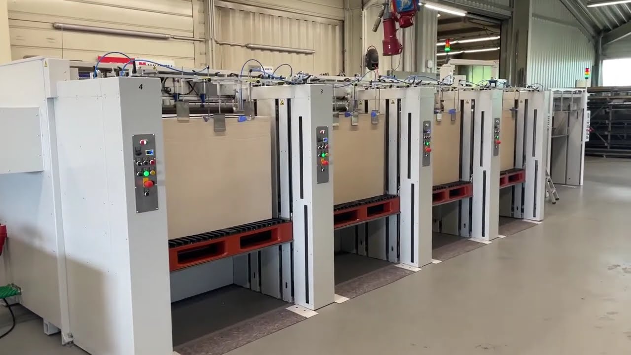 MKW GIANT Collator Customer Acceptance Testing of Large Format Collating Machine