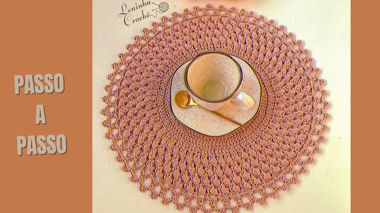 Sousplat de crochê Selva. #croche #crochet #crochê