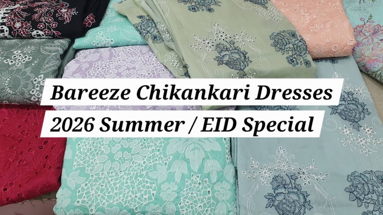 Bareeze Chikankari Lawn | New Collection 2026