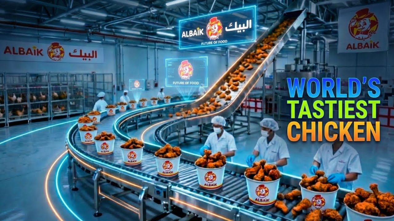 Inside the ALBAIK Mega-Factory of the Future! (2030 Vision) 🍗🤯