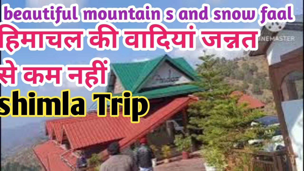 Shimla Trip snow faal ये जगह जन्नत से कम नहीं Beautiful Nature 🍄‍🟫@Gardening with Malwinder kaur.