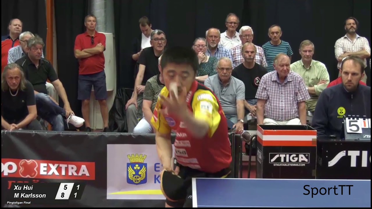 Xu Hui vs Mattias Karlsson [ Swedish League 2017/2018 ]