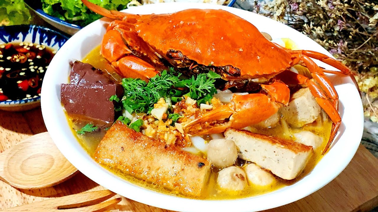 Bánh Canh Cua Biển /Cách Nấu Bánh Canh Cua Biển Thơm Ngon /Hoang Oanh Tv Món Ngon Gia Đình
